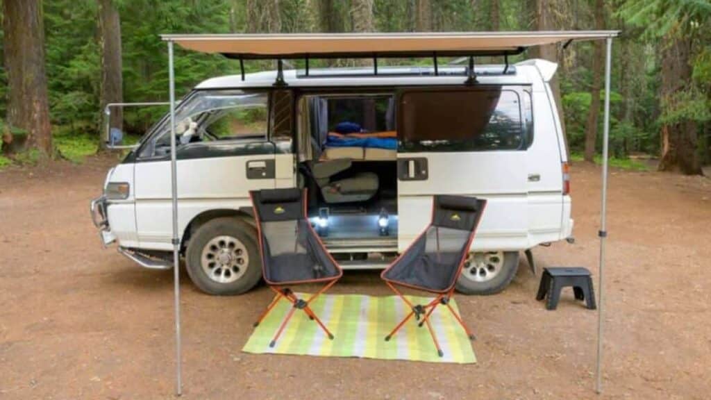 <p>Looking for something quirkier? Check out the <a href="https://www.thewaywardhome.com/mitsubishi-campervan/">Mitsubishi Delica</a>. It’s a mid-90s Japanese classic minibus that’s tough, reliable, and affordable.</p><p>The Delica comes with 4WD. It’s very small, which means you can easily find parking even in cities, but with a high clearance, which allows you to venture off-road.</p><p>This van transports eight people and the seats fold flat, allowing you to keep them mounted. While driving the Delica is easy, thanks to its size, you will need to do it on the wrong side as these beauties have all been imported directly from Japan. Also, bear in mind that the interior height is only 51.8 inches.</p>