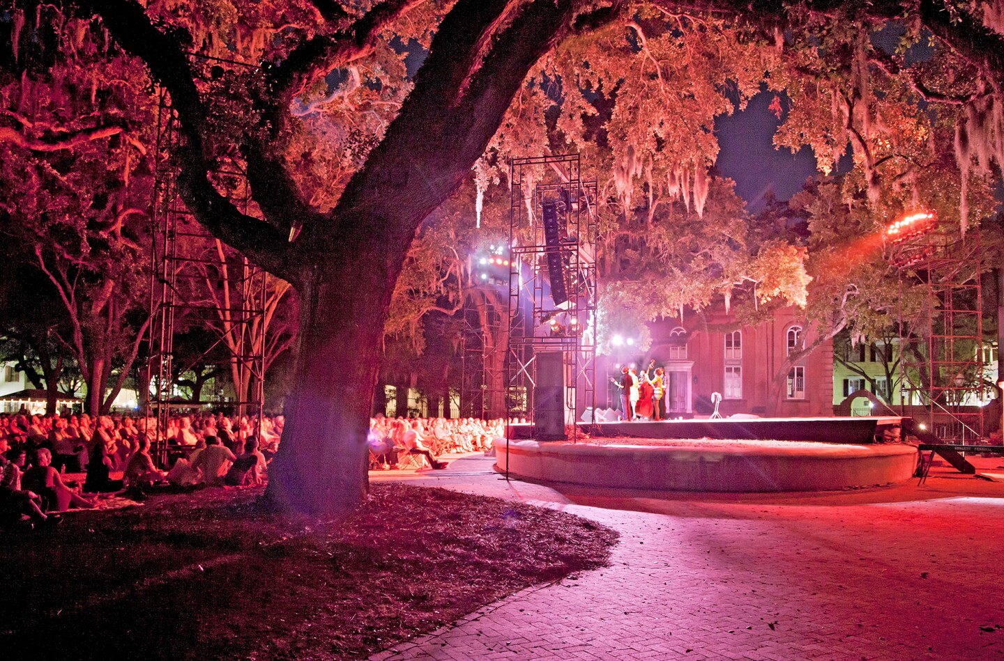 <a>The music is not the only magic during concerts at the College of Charleston's Cistern Yard.</a>