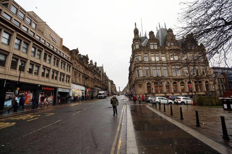 Then and Now Newcastle’s Grainger Street in the early 20th century