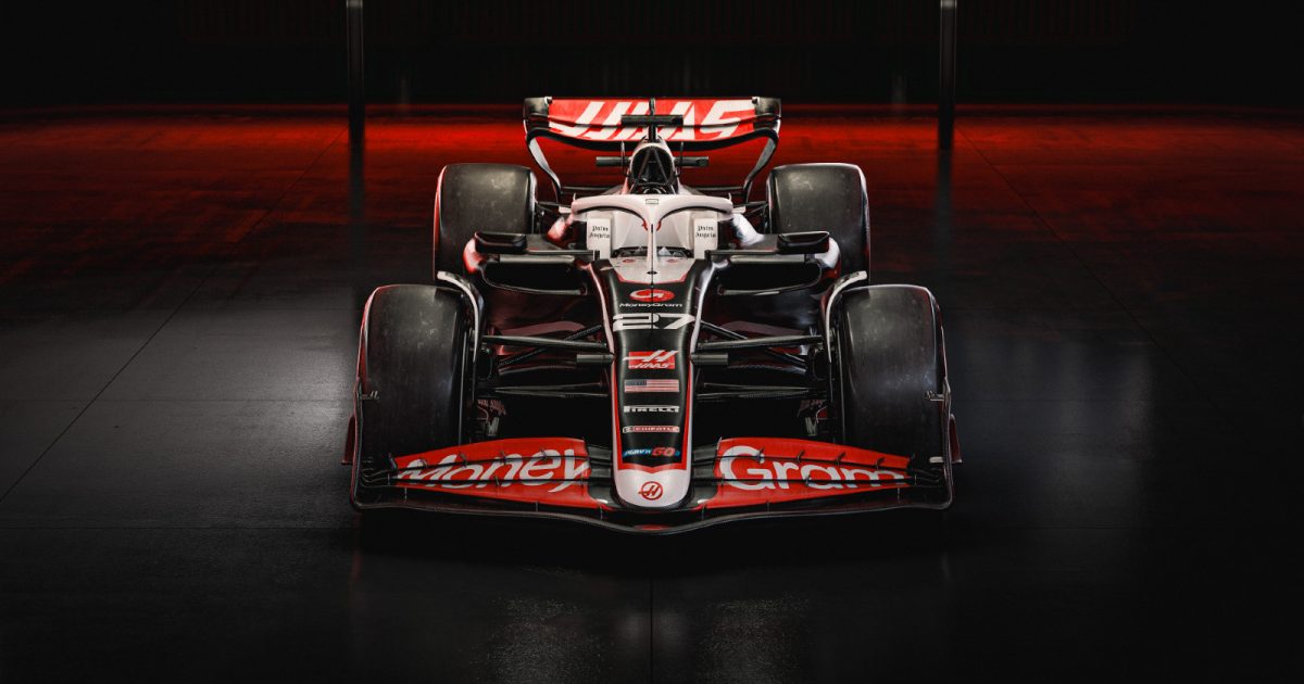 look it’s the car! haas show off the real vf-24 in bahrain