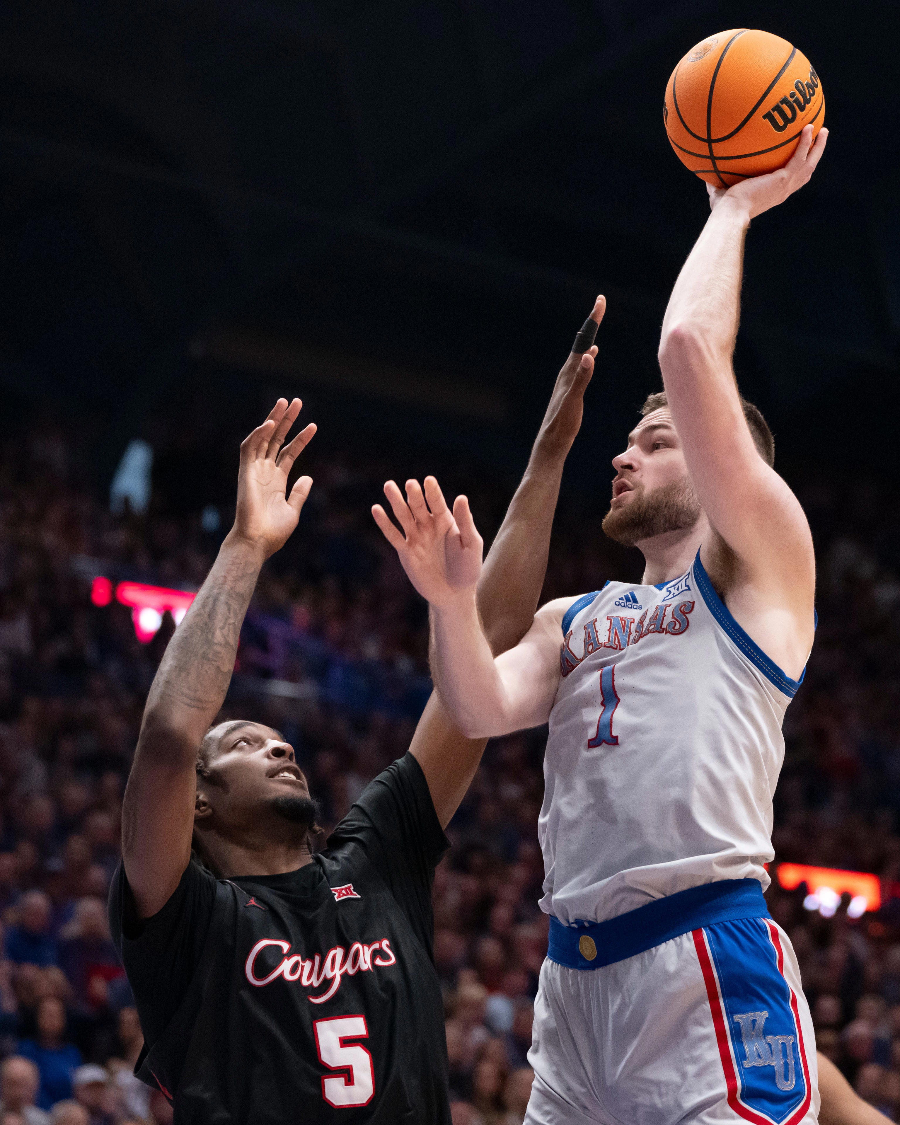 Kansas Basketball Beats Houston In Battle Of Top-10 Big 12 Programs