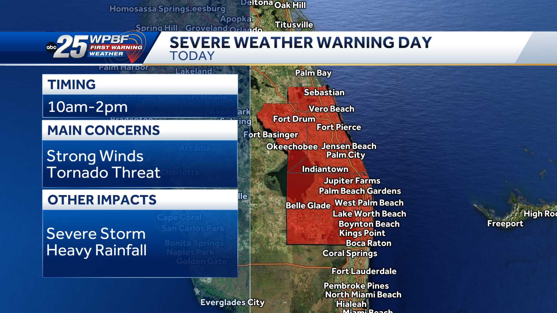 Line Of Strong To Severe Storms To Impact South Florida