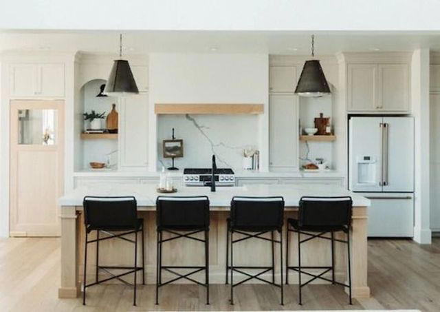 50 White Cabinets With White Countertops for a Clean, Calming Kitchen