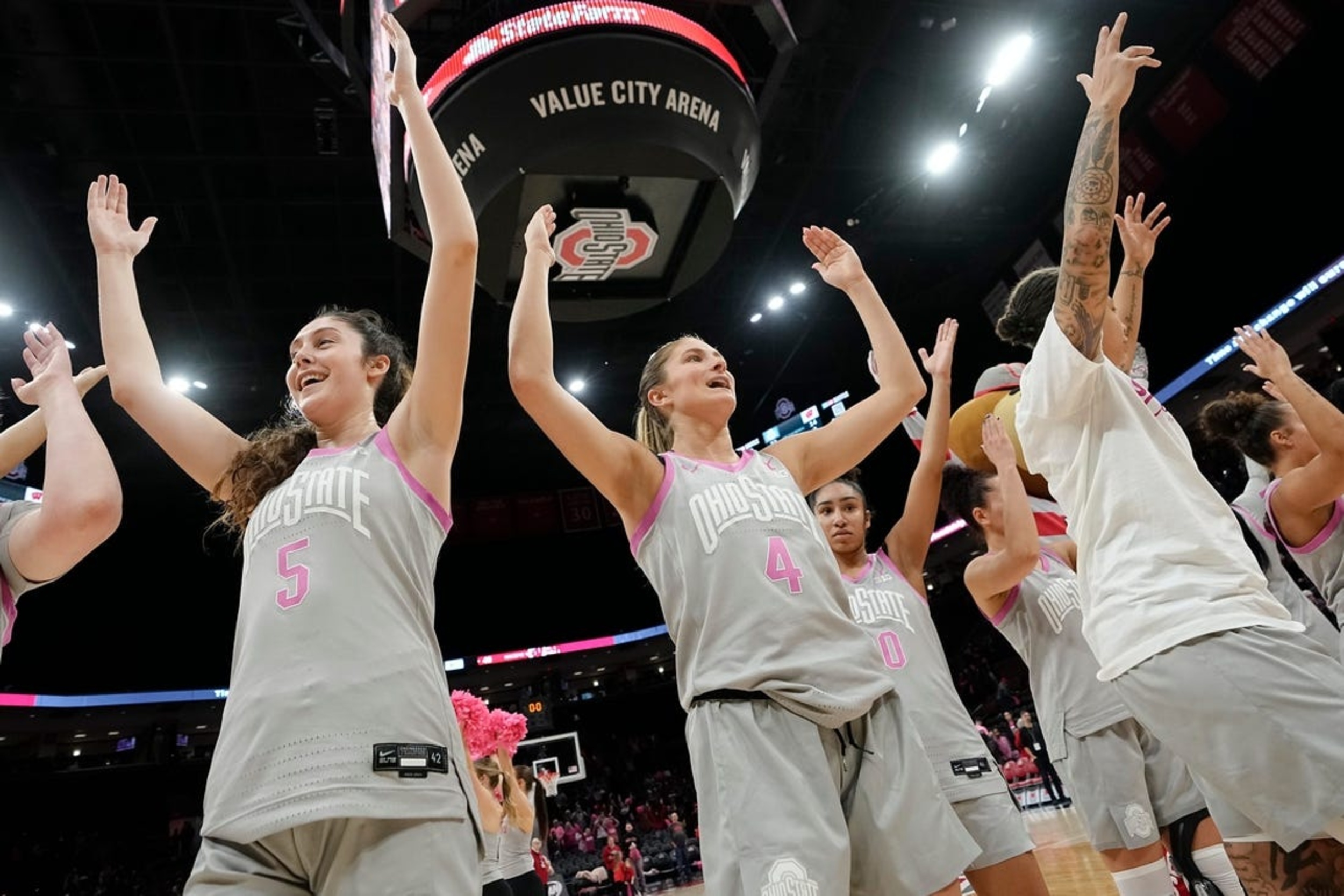 Women's Top 25 Roundup: No. 8 Ohio State Wins 9th Straight, Beats No ...