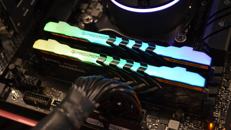 You will need 32GB of DDR5 RAM for a high-end system, ideally 64GB for maximum power (Image credit: Future / John Loeffler)