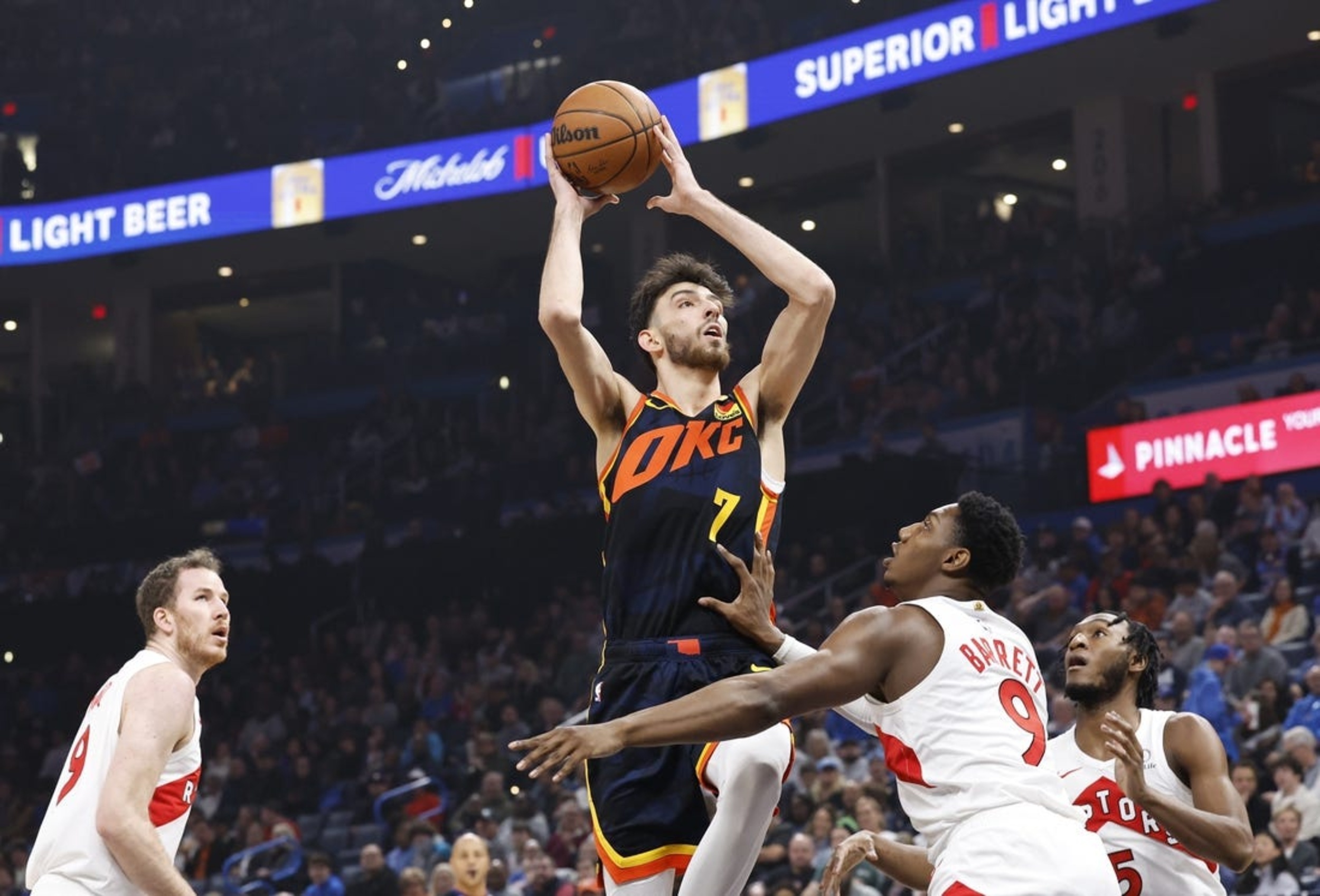 Shai Gilgeous-Alexander Leads Thunder Past Raptors In 2 OT