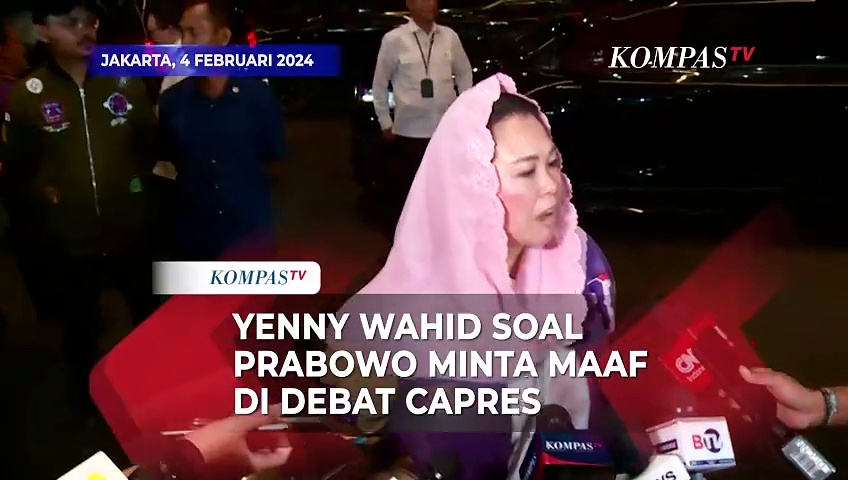 Prabowo Minta Maaf Di Debat Capres Terakhir, Ini Kata Yenny Wahid