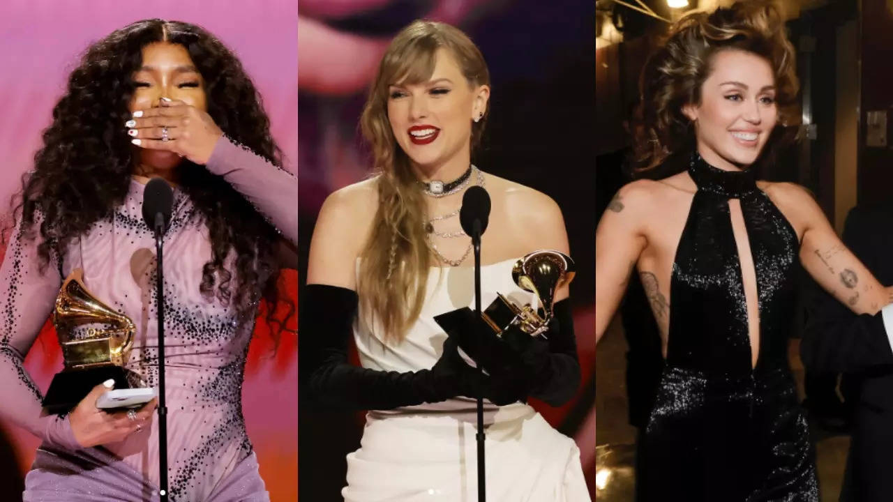 Grammy Awards 2024 Taylor Swift, SZA, Miley Cyrus, Billie Eilish win