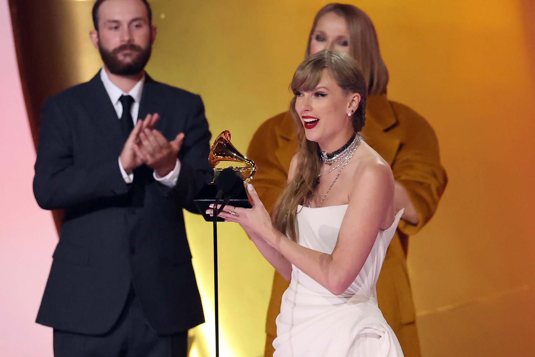 Taylor Swift Breaks Record for Most Album of the Year Grammys With Her