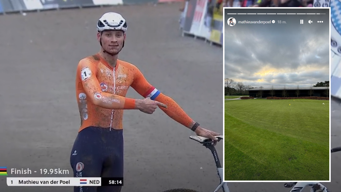 📸 Van Der Poel Staat Ochtend Na WK-titel Alweer Op De Golfbaan ...