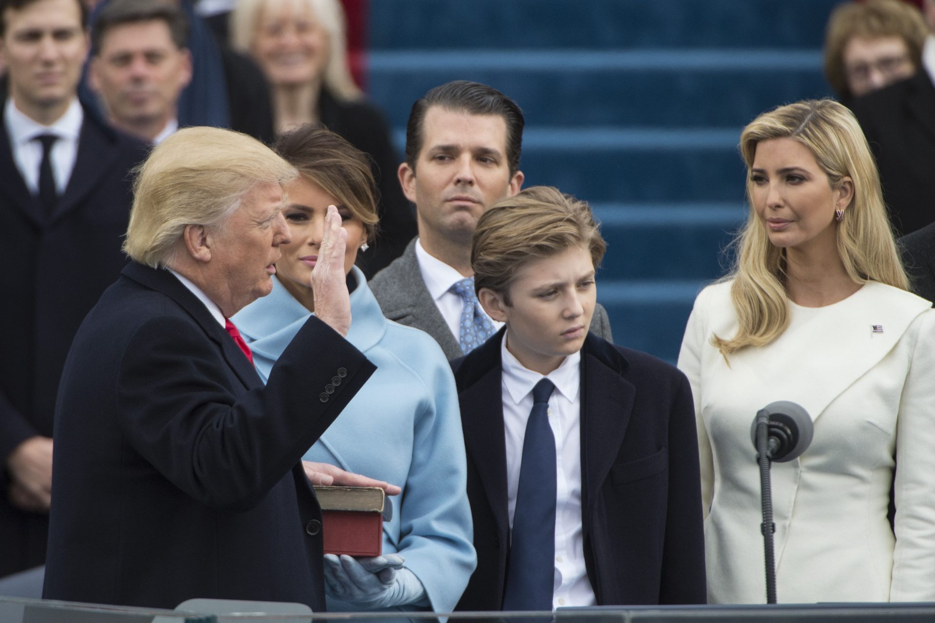 Barron Trump, looking more and more like Donald