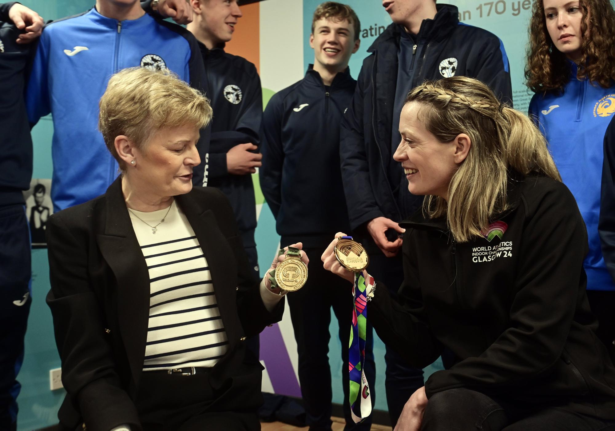 world athletics indoor championships: sporting heroes eilidh doyle and allan wells on hand to unveil medals and open museum of world athletics exhibition