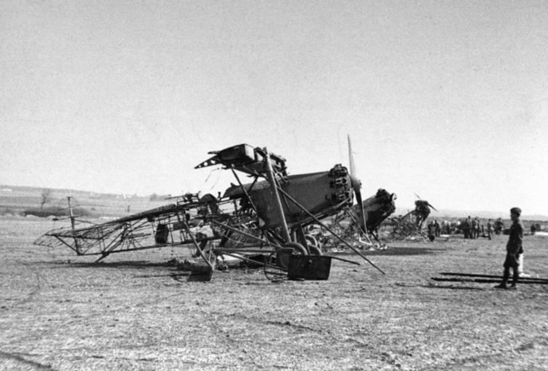 <p>The Danish Army Air Service was mostly destroyed by the German Luftwaffe in a single attack. Pictured is the airfield at Værløse after the assault.</p><p><a href="https://www.msn.com/en-my/community/channel/vid-7xx8mnucu55yw63we9va2gwr7uihbxwc68fxqp25x6tg4ftibpra?cvid=94631541bc0f4f89bfd59158d696ad7e">Follow us and access great exclusive content every day</a></p>