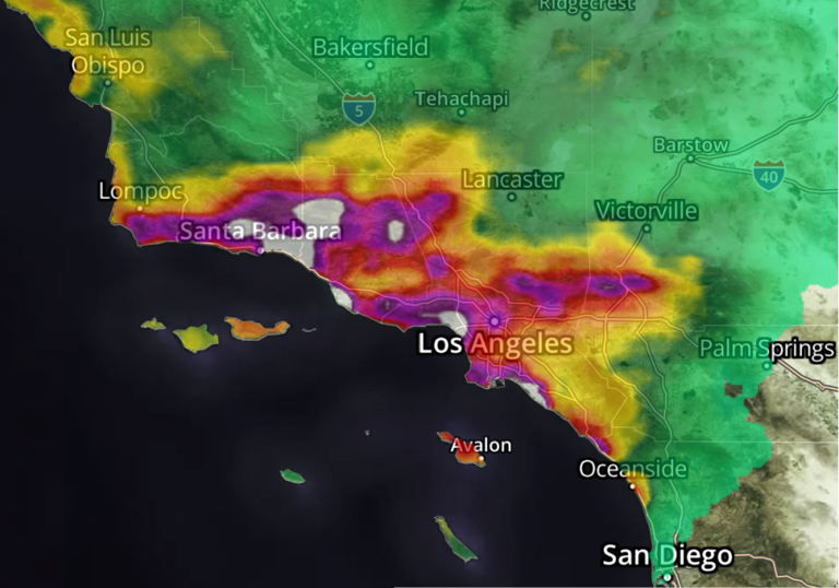 How much rain has fallen in California so far? Here’s a map