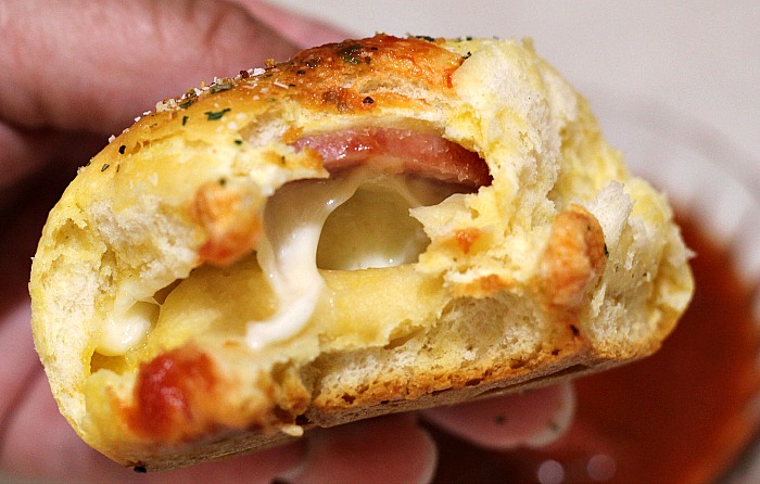 Cheesy biscuit pizza rolls! A kid favorite!