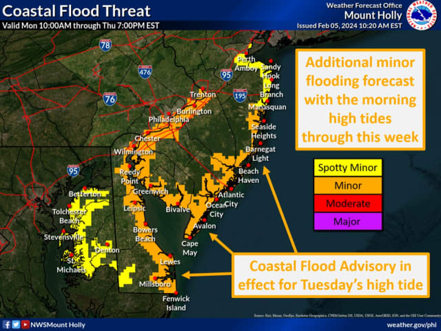 Coastal Flooding Possible Across South Jersey Despite Clear Skies This Week   BB1hOXYz.img