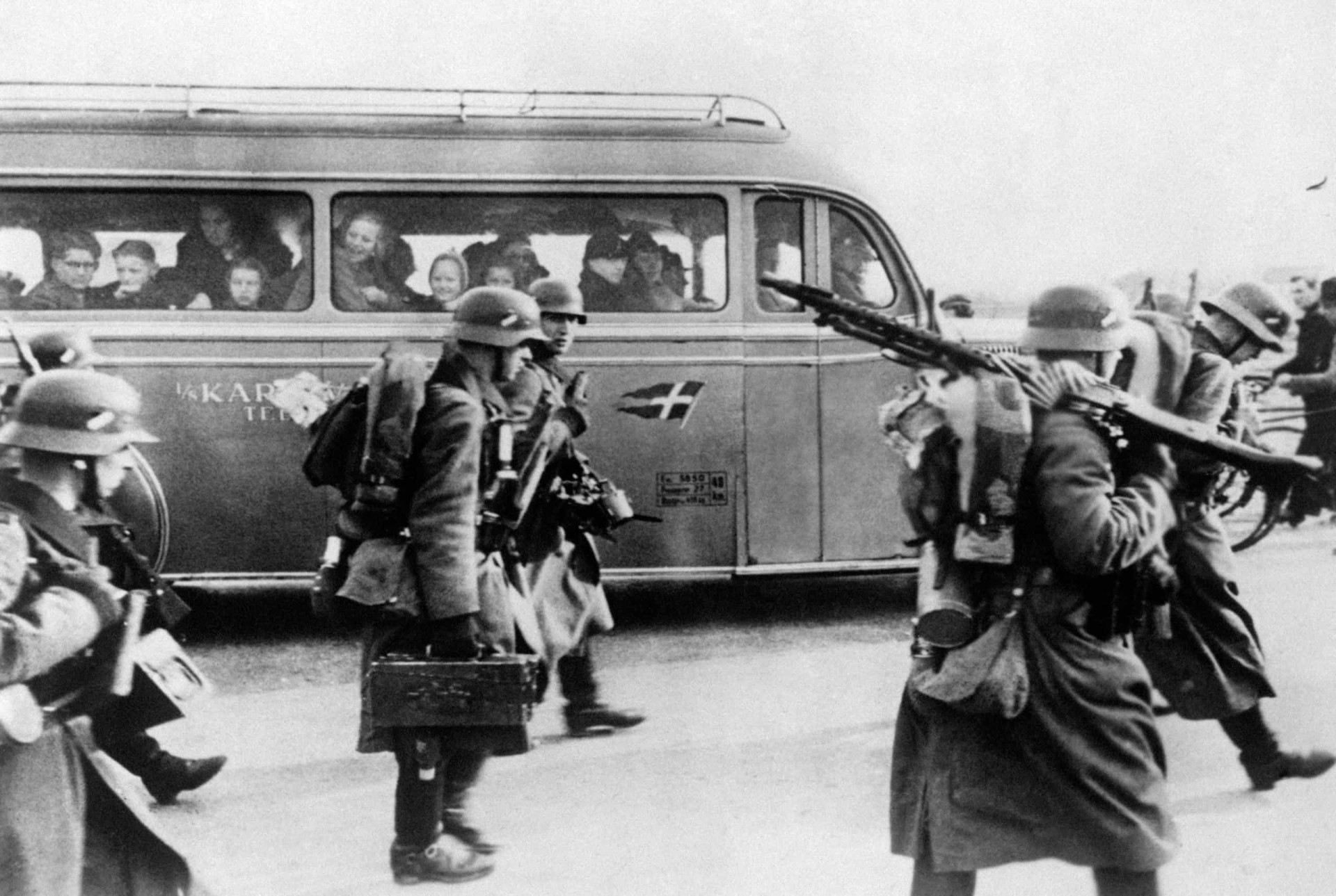 <p>On April 9, a group of German infantry soldiers was overtaken by a bus while heading towards the Danish capital. This offensive against Denmark violated the non-aggression agreement the country had entered into with Germany less than a year earlier.</p><p><a href="https://www.msn.com/en-my/community/channel/vid-7xx8mnucu55yw63we9va2gwr7uihbxwc68fxqp25x6tg4ftibpra?cvid=94631541bc0f4f89bfd59158d696ad7e">Follow us and access great exclusive content every day</a></p>