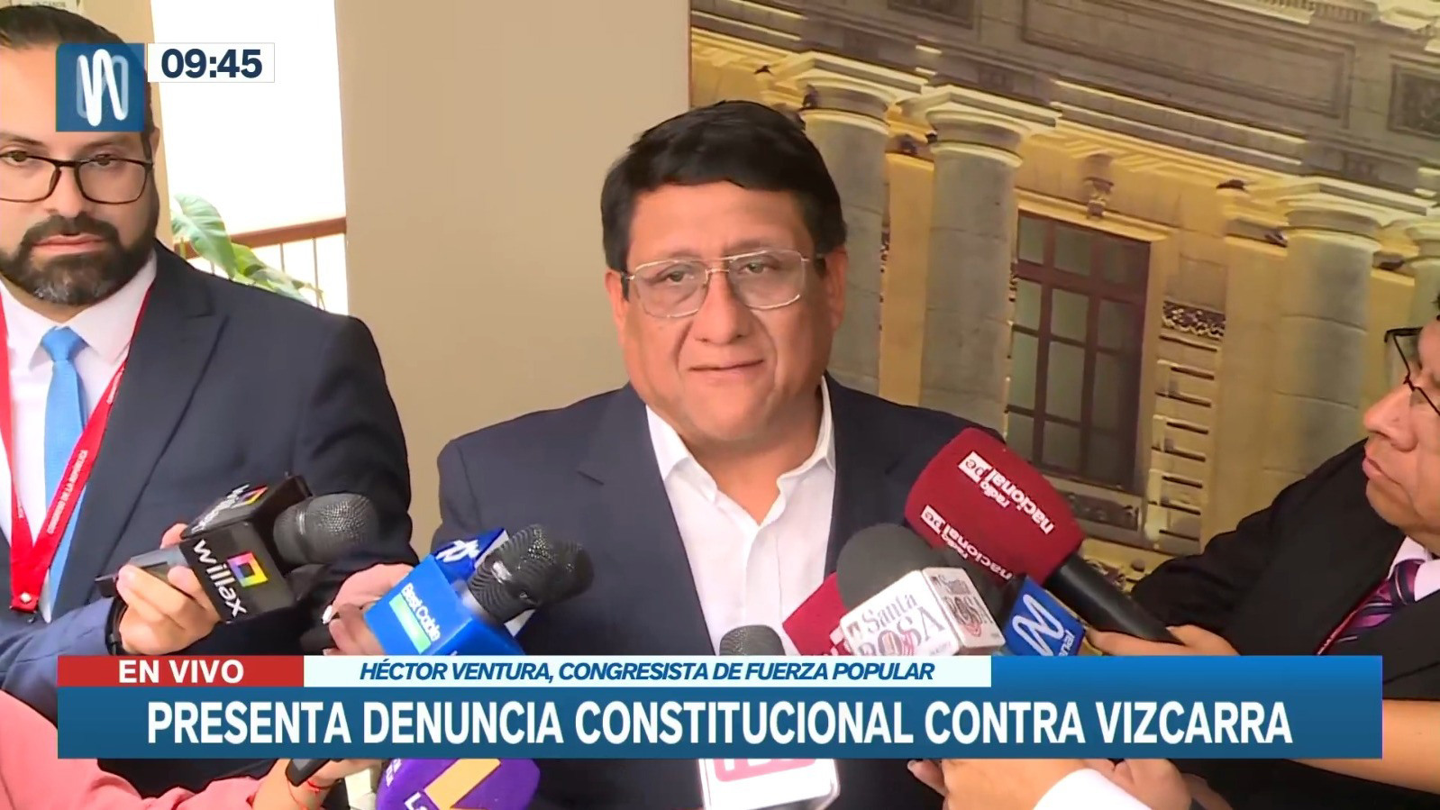 Congresista Ventura Presenta Denuncia Constitucional Contra Expresidente Martín Vizcarra 