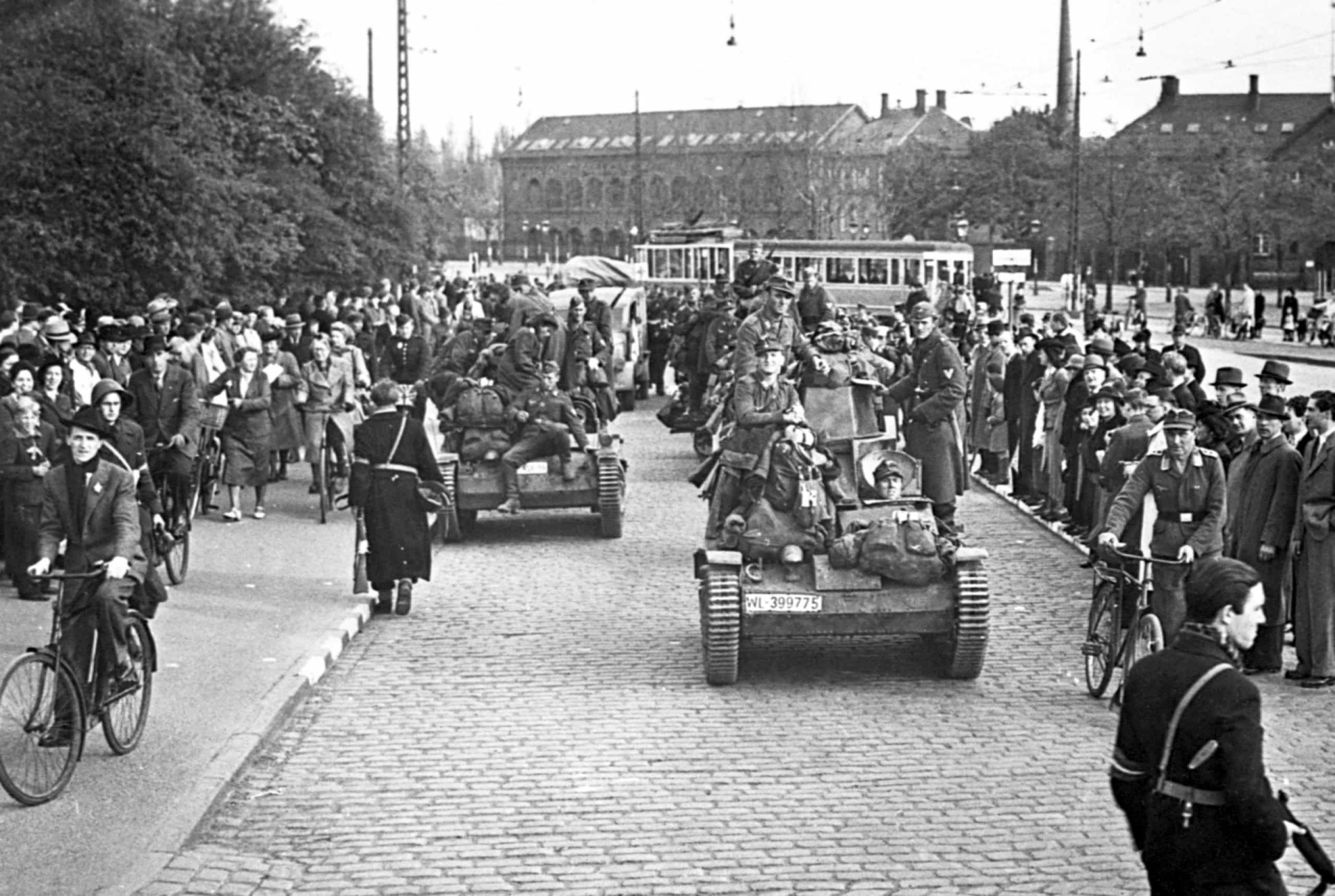 <p>The Danish resistance monitors the streets as the German Army's motorized units exit Denmark following Germany's surrender in May 1945. A crowd of thrilled citizens observe their departure.</p><p><a href="https://www.msn.com/en-my/community/channel/vid-7xx8mnucu55yw63we9va2gwr7uihbxwc68fxqp25x6tg4ftibpra?cvid=94631541bc0f4f89bfd59158d696ad7e">Follow us and access great exclusive content every day</a></p>