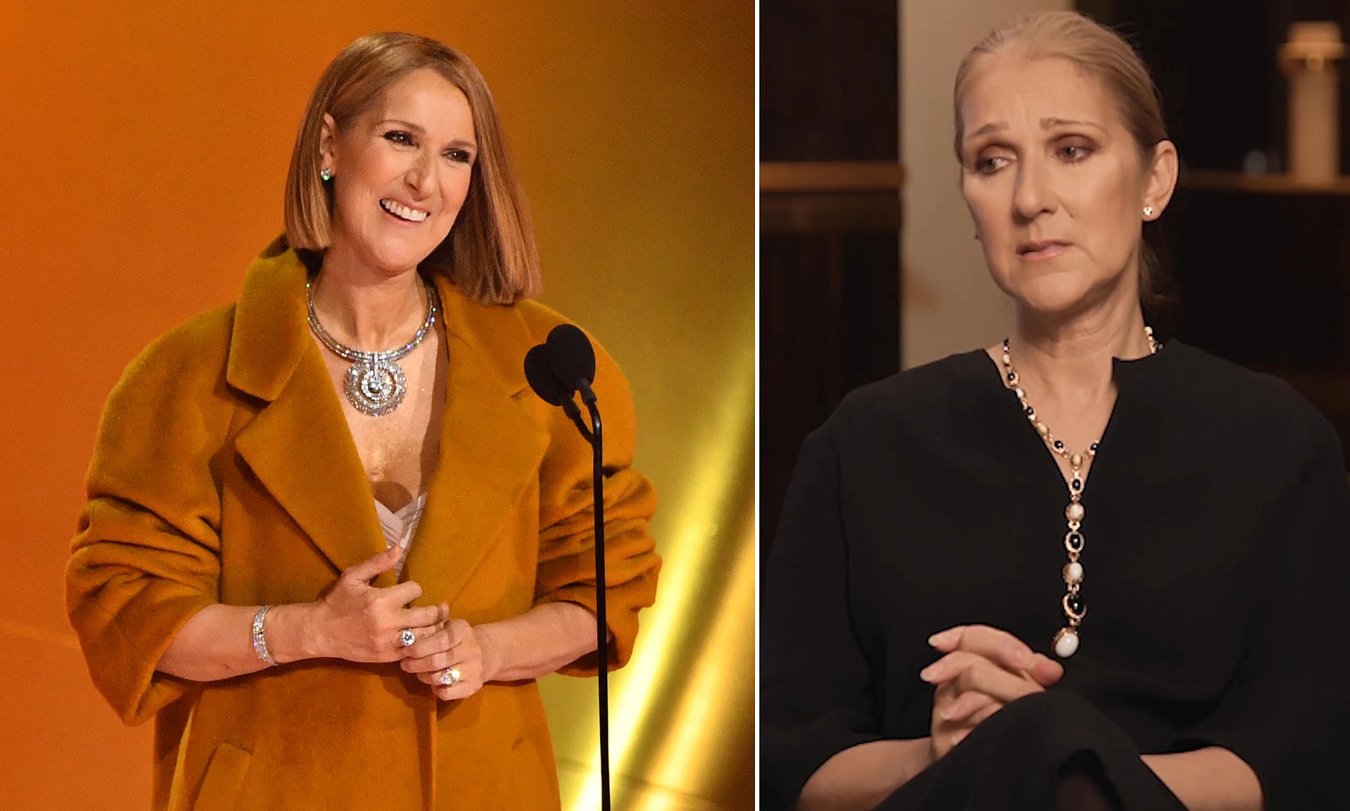 As Celine Dion Makes Surprise Grammy's Appearance Despite Stiff Person ...