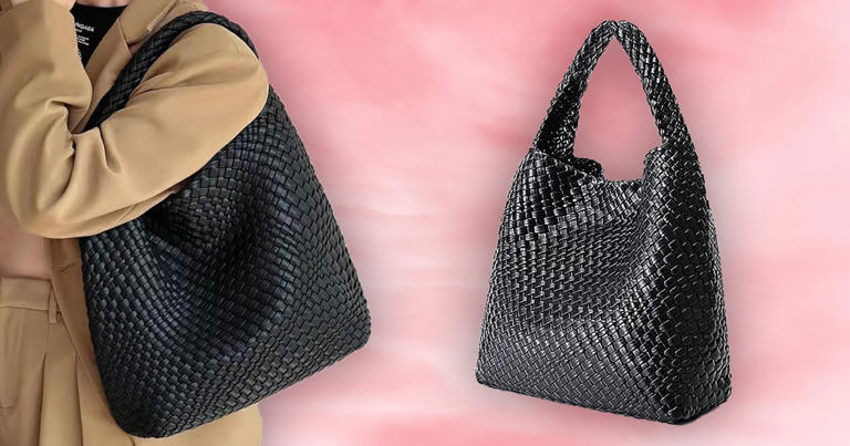 This afforable woven bag from Amazon is bang on trend and selling fast