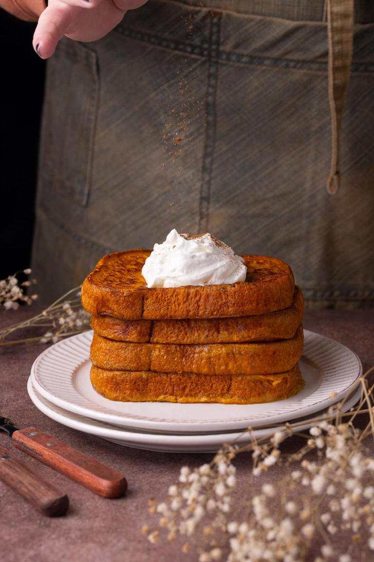 Crispy Pan-Fried Pumpkin French Toast