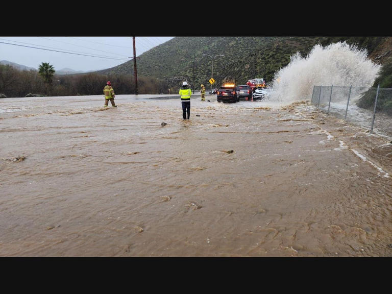 Railroad Canyon Road Closes In Lake Elsinore Due To Crash, Flooding