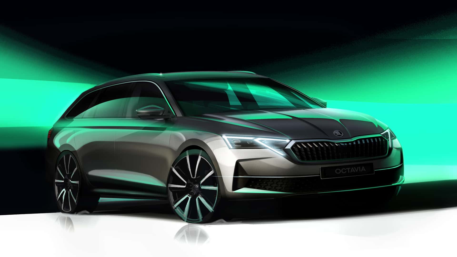 2024 Skoda Octavia facelift teaser