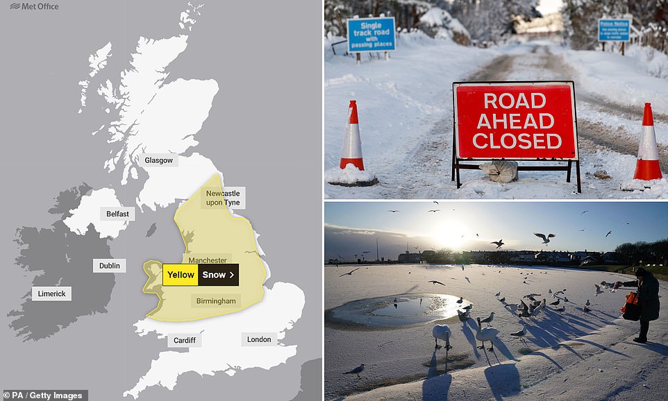 Map Reveals Huge 250-mile Wall Of Snow To Hit Britain On Thursday