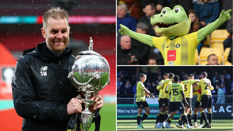 Harrogate is not the natural home for a football fairytale (Photos: Getty)