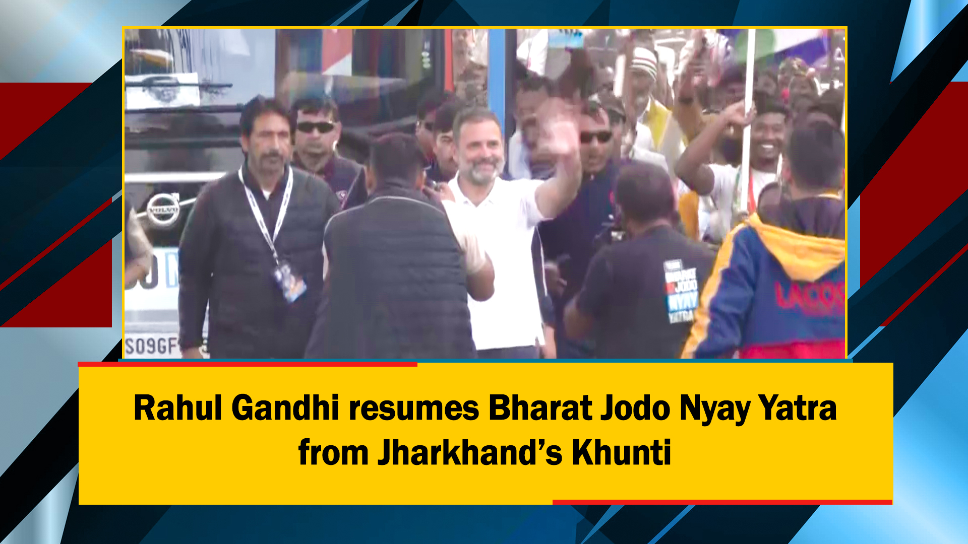 Rahul Gandhi Resumes Bharat Jodo Nyay Yatra From Jharkhand’s Khunti