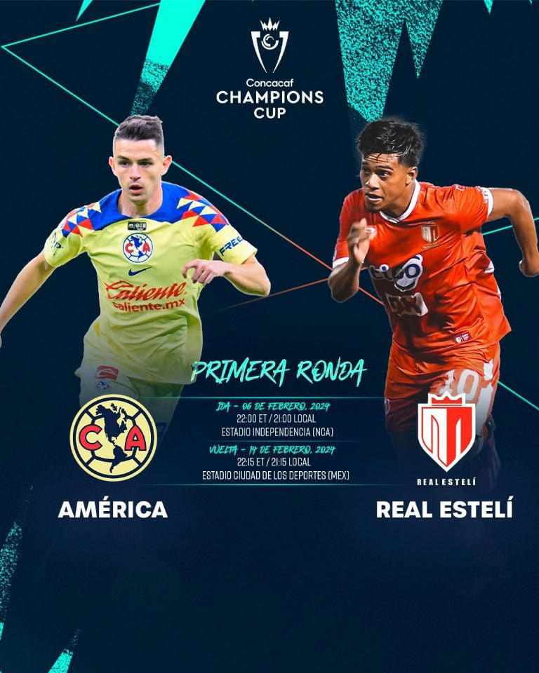 Dónde VER y qué canal transmite en VIVO Real Estelí vs Club América por
