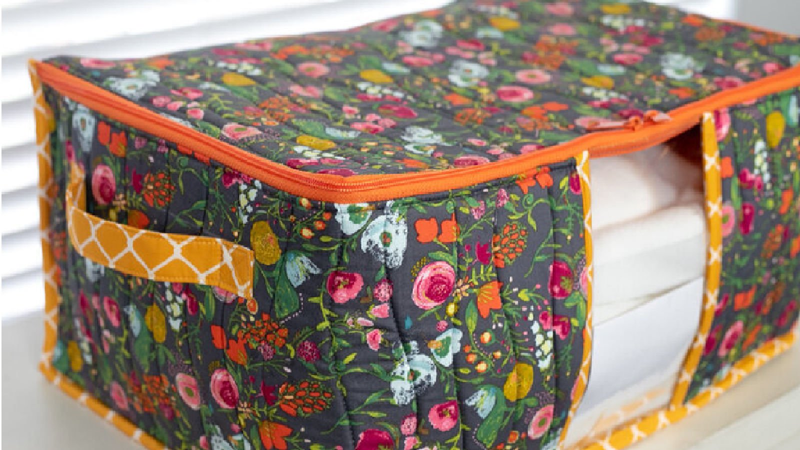 <p>Another way to make a zipper pouch big enough for home storage is the <a href="https://sewcanshe.com/diy-sturdy-storage-totes-free-sewing-pattern-in-2-sizes/" rel="noreferrer noopener">DIY Sturdy Storage Tote</a>. I keep towels and quilts inside these in my closet.</p>