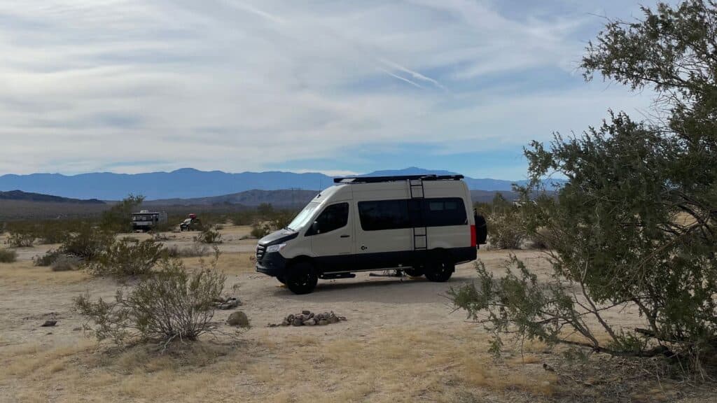 <p>If you’re looking for a peaceful area to camp with relatively warm temperatures for the winter, head to Joshua Tree. There’s land for free dispersed camping near the southern and northern entrances of Joshua Tree National Park. If you’d rather stay in a campground, there are options inside the park and paid campgrounds in the surrounding area.</p>