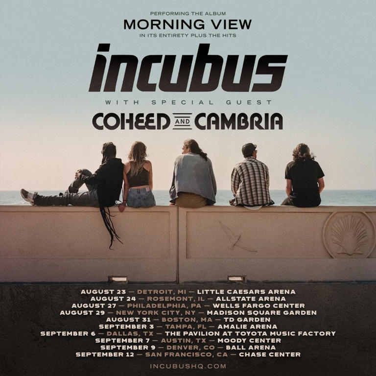 Incubus announced tour dates.
