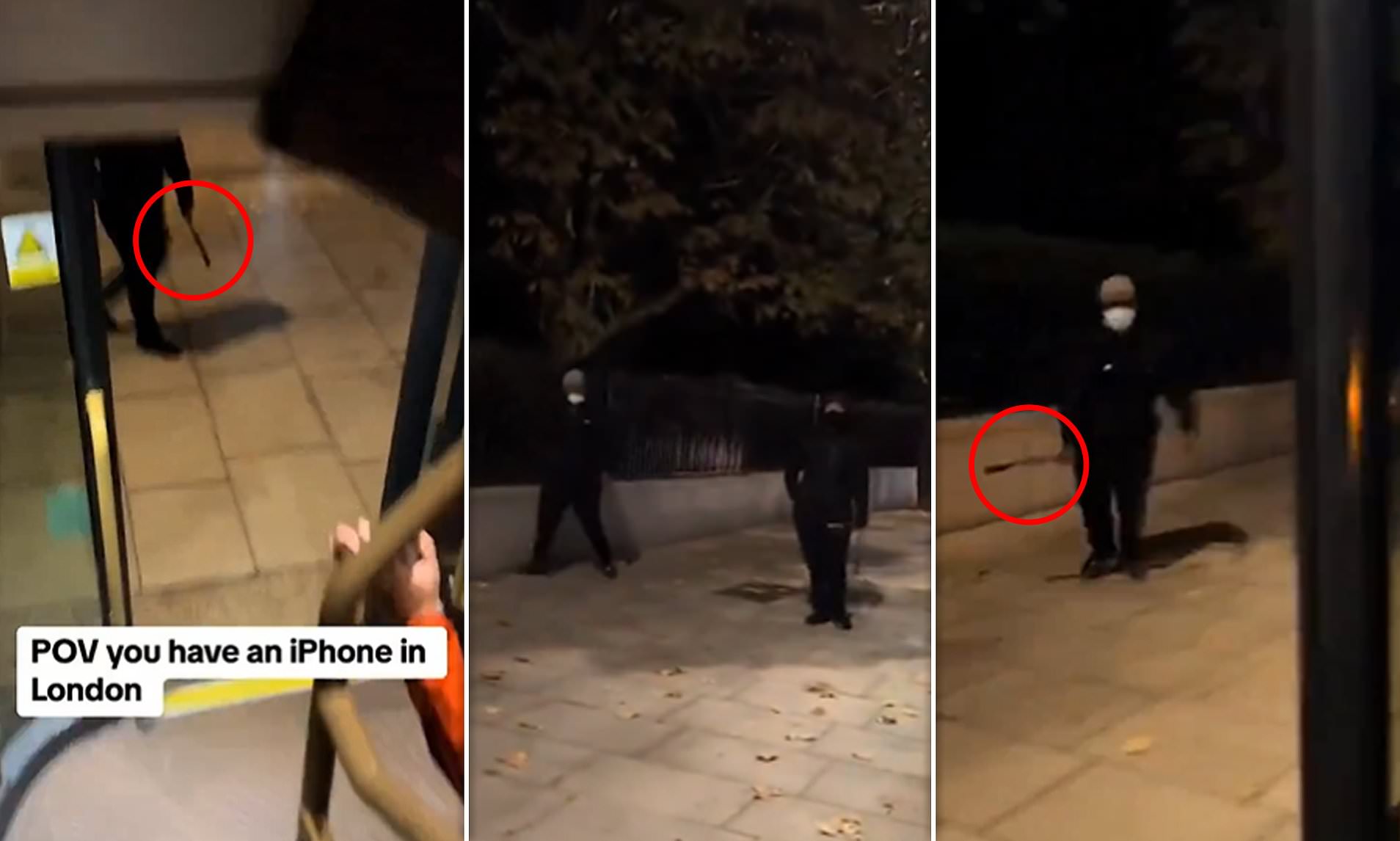 Terrifying Moment Machete-wielding Thug Runs At Man On London Double ...