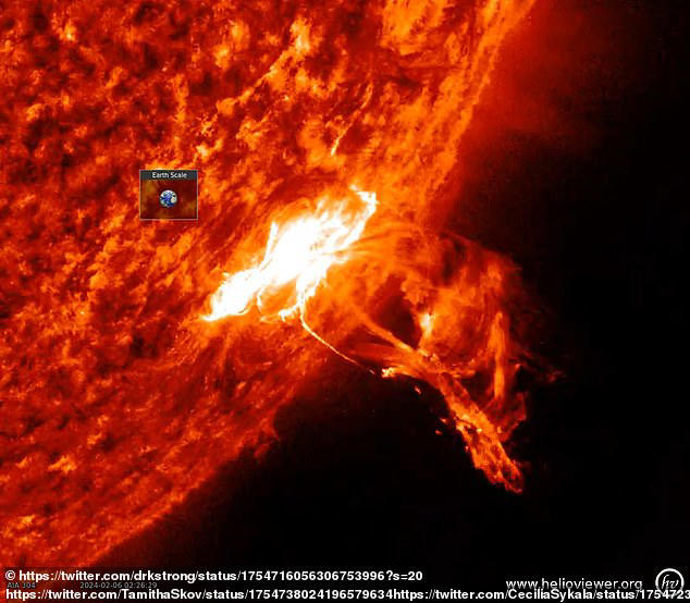 Biggest solar flare in years temporarily disrupts radio signals on Earth
