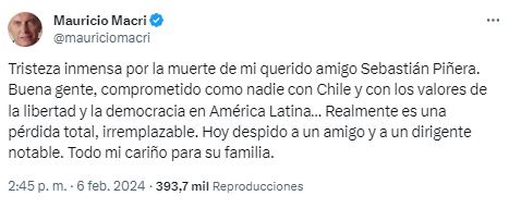luto internacional: personalidades en todo el mundo lamentan el fallecimiento del expresidente de chile sebastián piñera