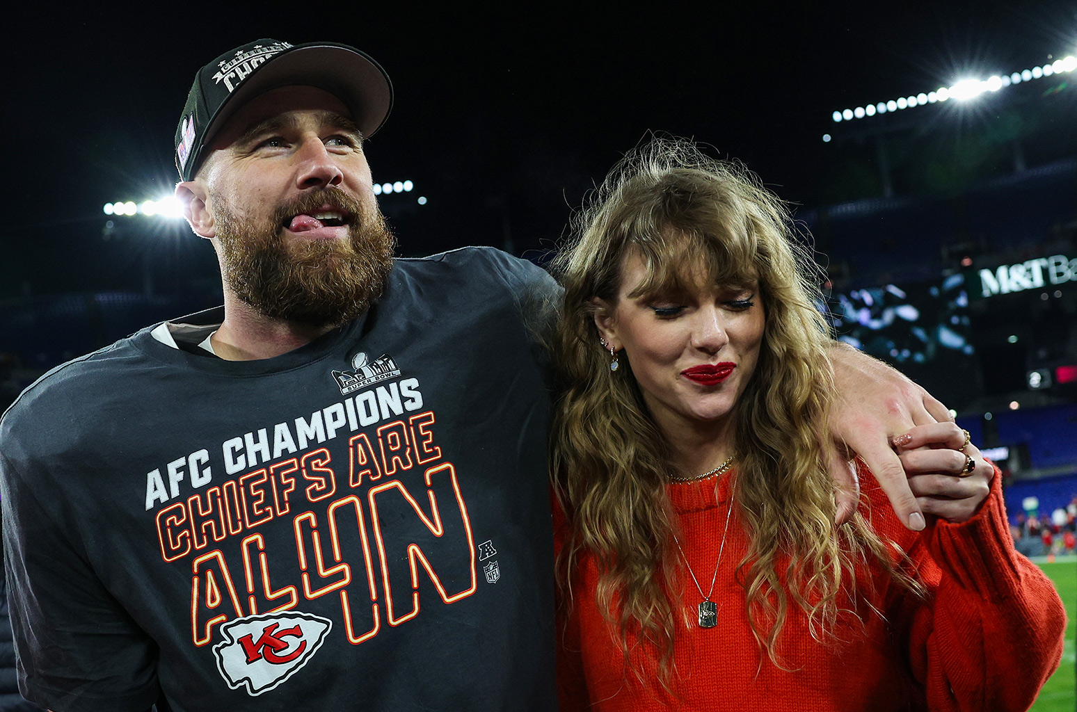 travis kelce says he & taylor swift share a ‘love for life': watch