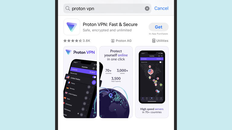 You'll find plenty of VPNs on the iOS App Store.