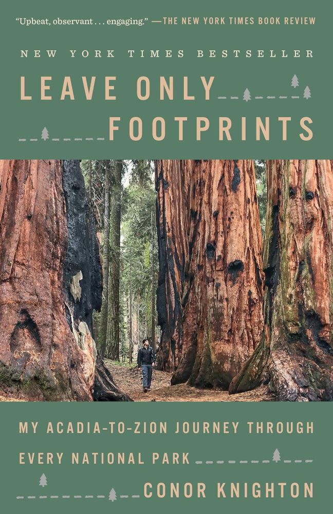 <p>With a broken engagement and a broken heart, Conor Knighton sets off on a mission to visit all the national parks in the United States in a single year in <a href="https://www.amazon.com/Leave-Only-Footprints-Acadia-Zion/dp/B085GLRGCK/?tag=skmsn-20"><em>Leave Only Footprints: My Acadia-to-Zion Journey Through Every National Park</em></a>. And while he was hesitant at first, the adventure quickly begins the best experience of his lifetime. </p> <p>“Whether he’s waking up early for a naked scrub in a historic bathhouse in Arkansas or staying up late to stargaze along our loneliest highway in Nevada, Knighton weaves together the type of stories you’re not likely to find in any guidebook,” the description reads. </p> <a href="https://www.amazon.com/dp/B085GLRGCK?tag=skmsn-20&linkCode=ogi&th=1&psc=1&language=en_US&asc_source=msn-main&asc_campaign=msn-main&asc_refurl=https%3A%2F%2Fwww.sheknows.com%2Fentertainment%2Fslideshow%2F2943911%2Fbest-audiobooks-road-trips%2F" rel="nofollow">Buy: 'Leave Only Footprints' $15.75</a>