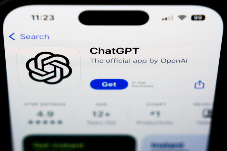 Die ChatGPT-App: ChatGPT nutzen Studierende immer mehr für ihre Studienleistungen in Textform. (Symbolbild)