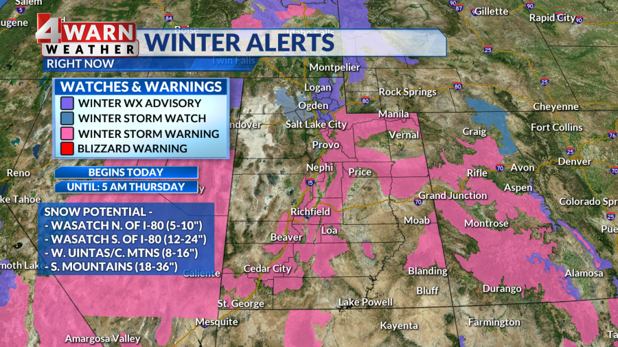 Widespread Valley Rain And Mountain Snow Through Midweek