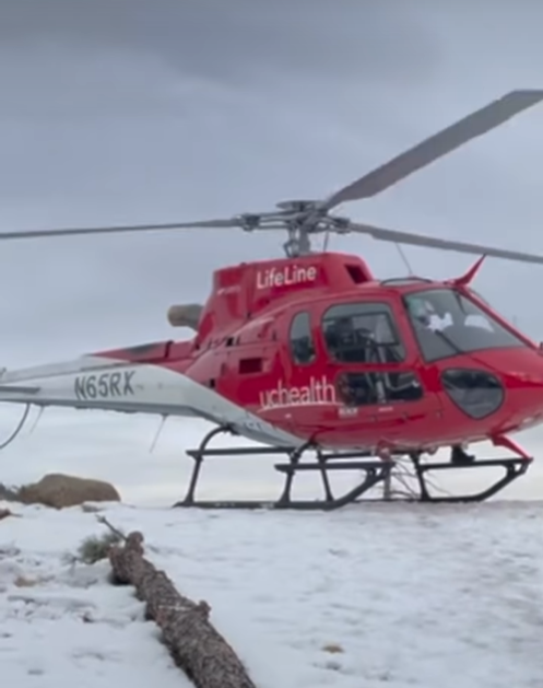 first helicopter landing zone in cheyenne canyon