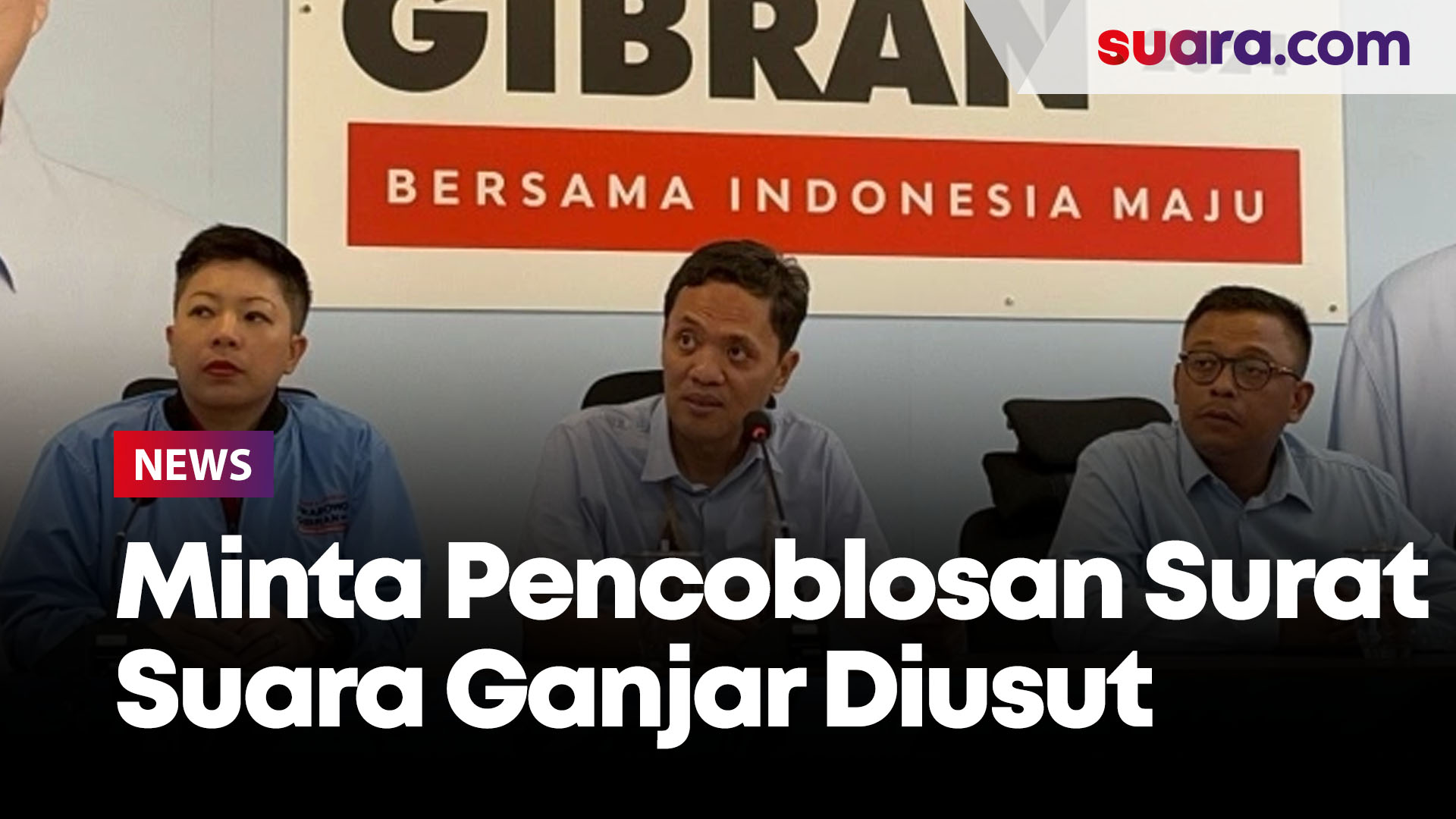 TKN Paslon 02 Minta Bawaslu Usut Kasus Pencoblosan Surat Suara Ganjar ...