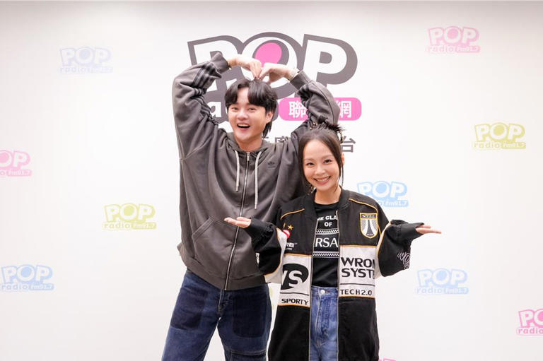孫淑媚與許富凱擔任小年夜特別節目客座主持。（POP Radio提供）