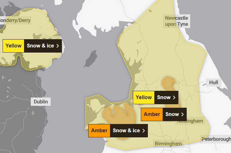 Met Office Upgrades Snow Warnings To Amber