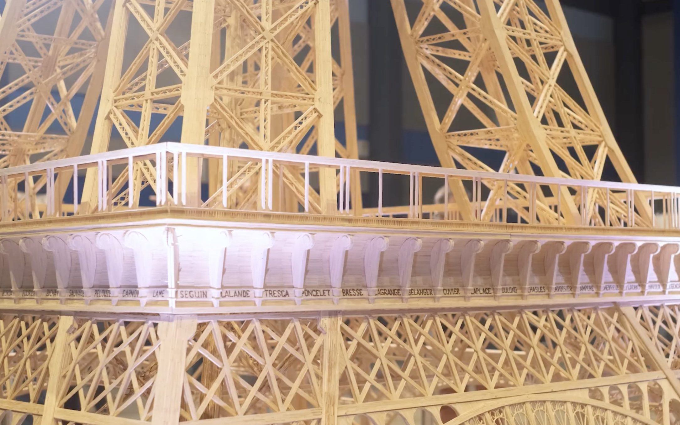 man spends eight years building 24ft matchstick eiffel tower only to be denied world record