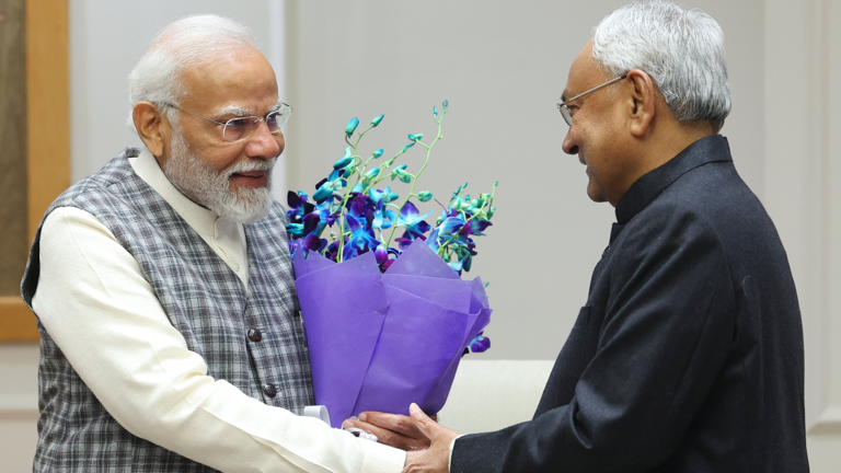 Bihar Cm Nitish Kumar Meets Pm Modi In Delhi Days After Rejoining Bjp Led Nda