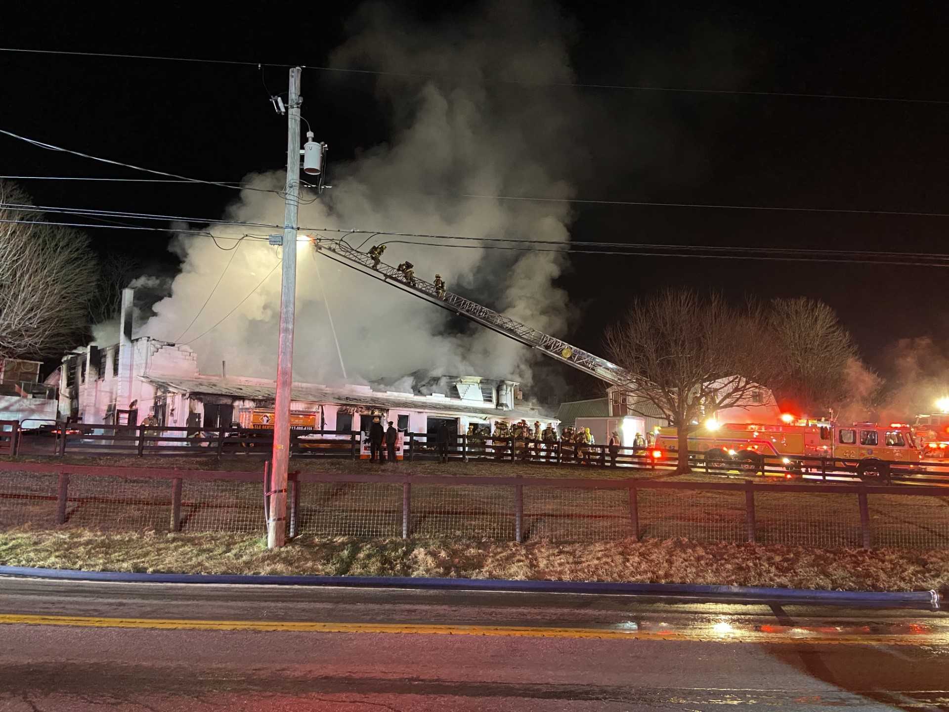 Crews Respond To Overnight Barn Fire In Lancaster County